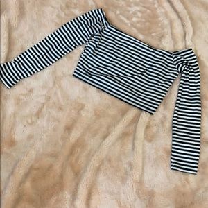 Striped crop top